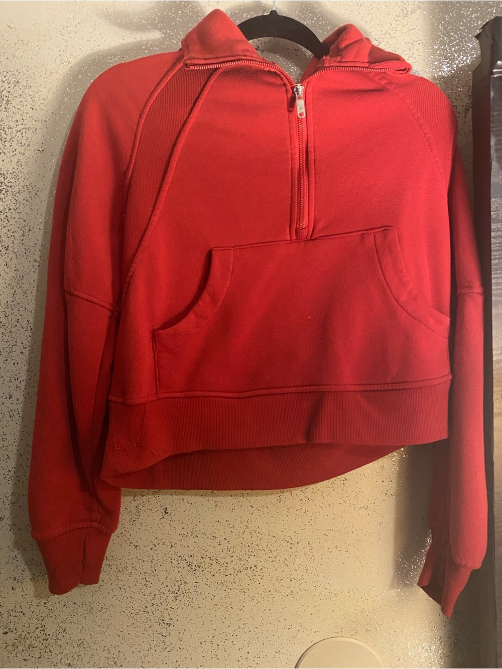 Always Red Half-Zip Hooded Pullover